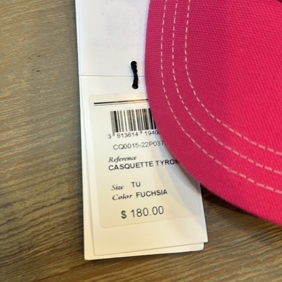 ISABEL MARANT Casquette Tyron Sporty Logo Baseball Cap Fuschia Pink NWT - Picture 4 of 6